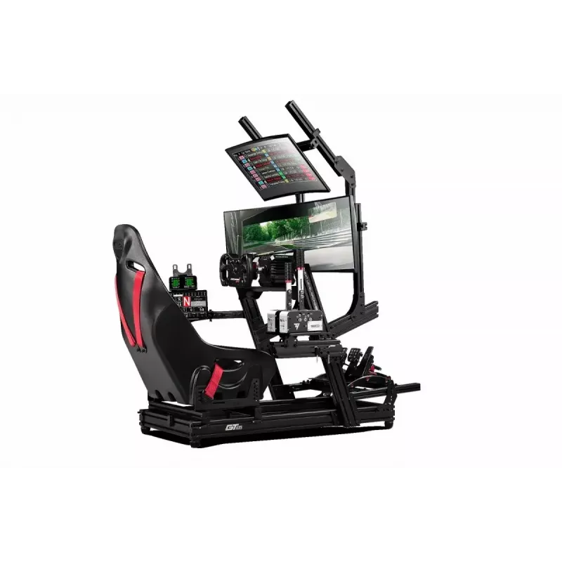 Lenktynių simuliatoriaus kabina Next Level Racing GTElite Wheel Plate Edition — aliuminio ir anglinio plieno vairo ir pedalų tvirtinimo platforma