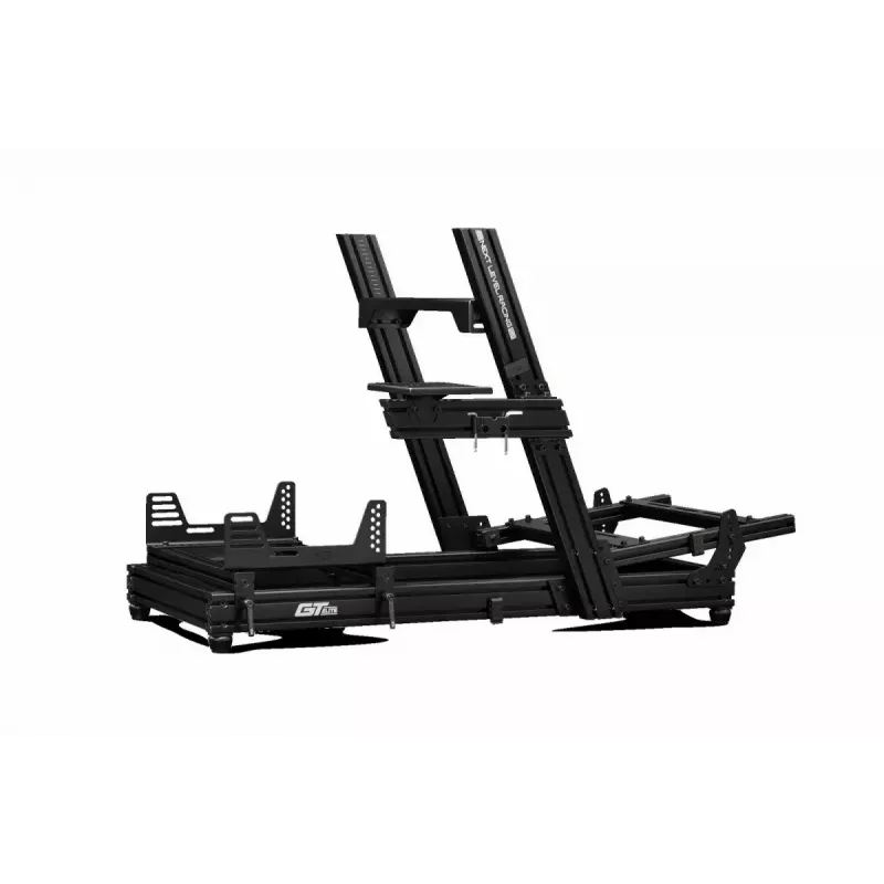Lenktynių simuliatoriaus kabina Next Level Racing GTElite Wheel Plate Edition — aliuminio ir anglinio plieno vairo ir pedalų tvirtinimo platforma