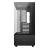 PC korpusas DeepCool CH690 DIGITAL Tower Juoda — ATX/Micro-ATX/Mini-ITX, LCD ekranas, 3×2,5 col. + 1×3,5 col. nišos, iki 450 mm GPU, 182 mm CPU aušintuvas