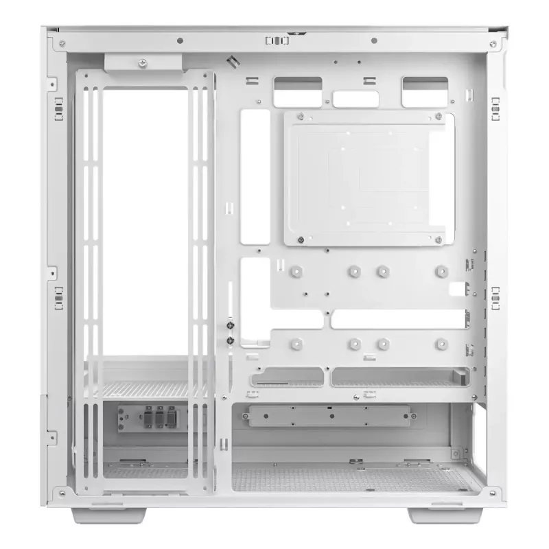 PC korpusas DeepCool CH690 Tower White — ATX/microATX palaikymas, LCD ekranas, 3x2,5 colio lizdai, 1x3,5 colio, GPU iki 450 mm, CPU aušintuvo aukštis 182 mm