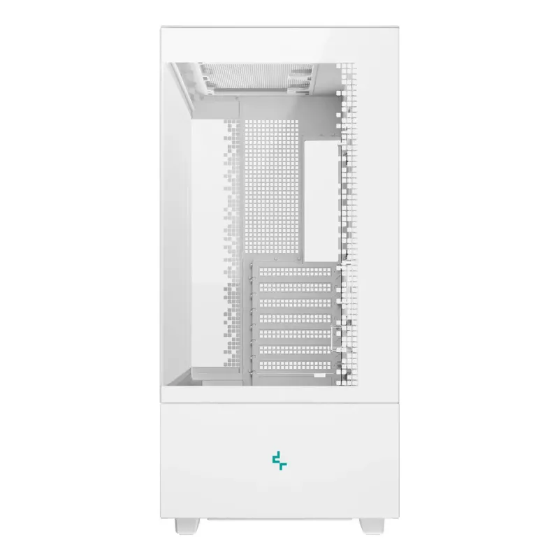 PC korpusas DeepCool CH690 Tower White — ATX/microATX palaikymas, LCD ekranas, 3x2,5 colio lizdai, 1x3,5 colio, GPU iki 450 mm, CPU aušintuvo aukštis 182 mm