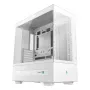 PC korpusas DeepCool CH690 Tower White — ATX/microATX palaikymas, LCD ekranas, 3x2,5 colio lizdai, 1x3,5 colio, GPU iki 450 mm, CPU aušintuvo aukštis 182 mm