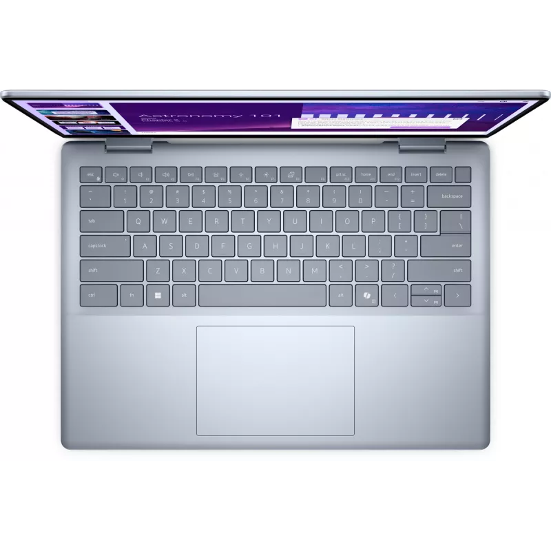 Hibridinis nešiojamasis kompiuteris Dell 14 Plus 2-in-1 DB04250, 14 colių 1920×1200, Intel Core Ultra 7 256V, 16 GB, 512 GB, Intel Arc, Windows 11 Pro, mėlynas