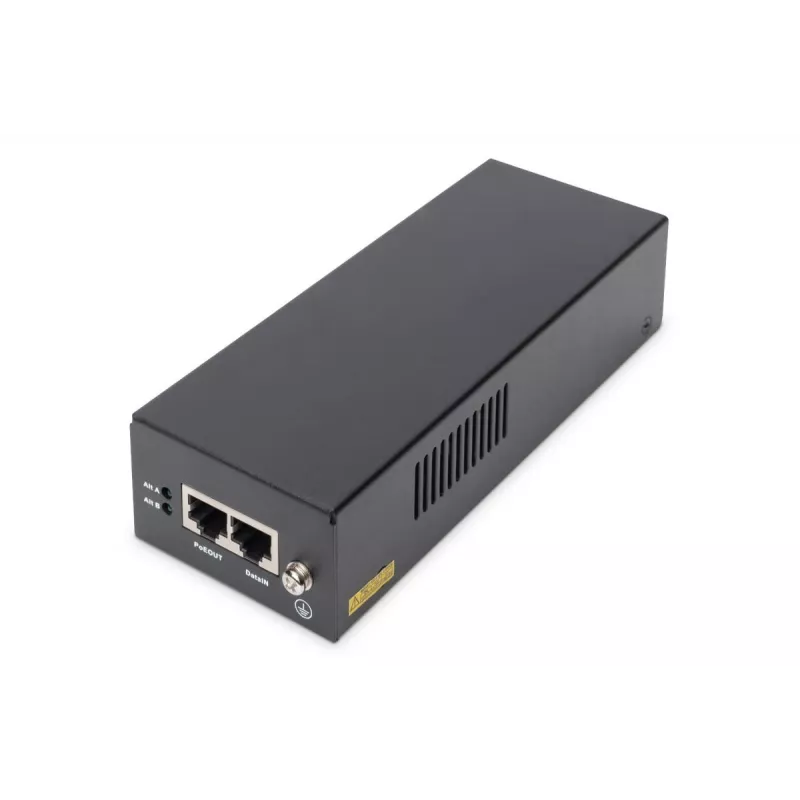 DIGITUS Gigabit Ethernet PoE++ Injector, 802.3bt Power pins: 4/5(+),7/8(-) and 3/6(+), 1/2(-), 85W