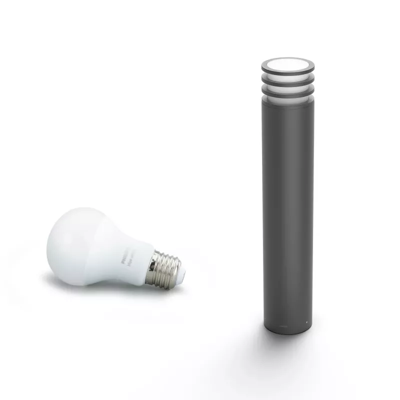 Prožektorius ant stulpo Philips Hue White Lucca Outdoor 1740393P0