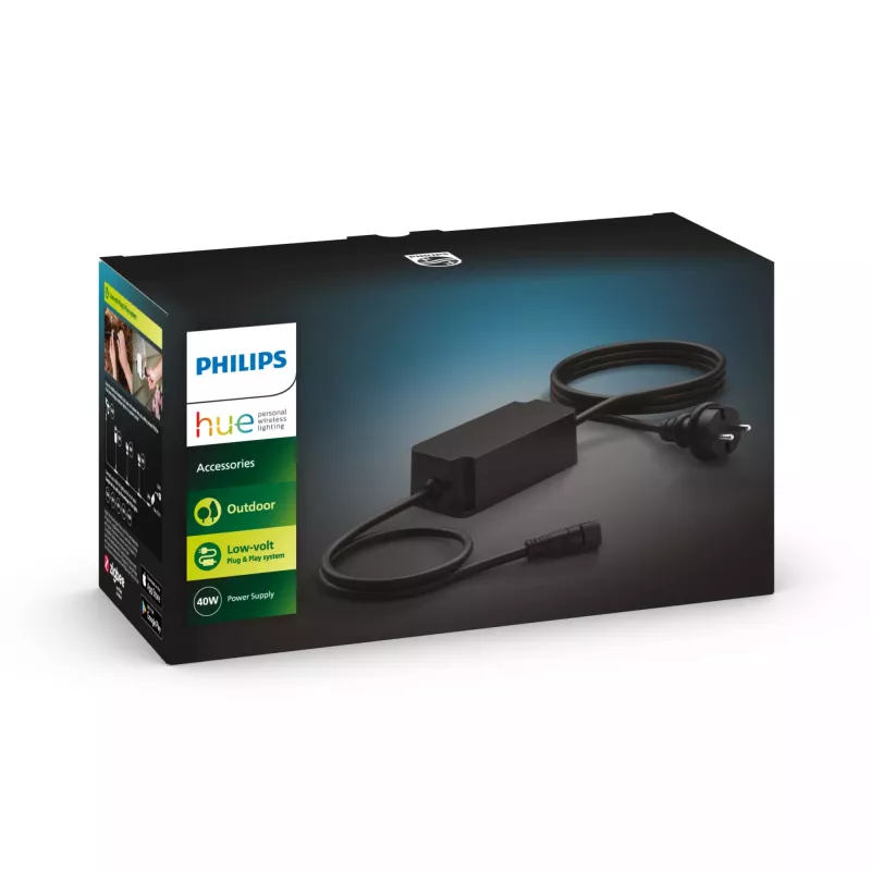Philips Outdoor 40W maitinimo blokas, Apšvietimo maitinimo blokas, Juoda, Plastikas, Sodas, Terasa, IP67, II