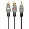 GEMBIRD 3,5 mm stereo į 2xRCA kištukus 1,5 m kabelis - paauksuotos jungtys
