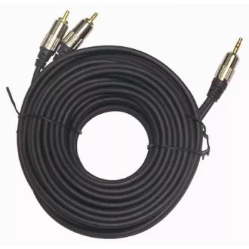 GEMBIRD 3,5 mm stereo į 2xRCA kištukus 1,5 m kabelis - paauksuotos jungtys
