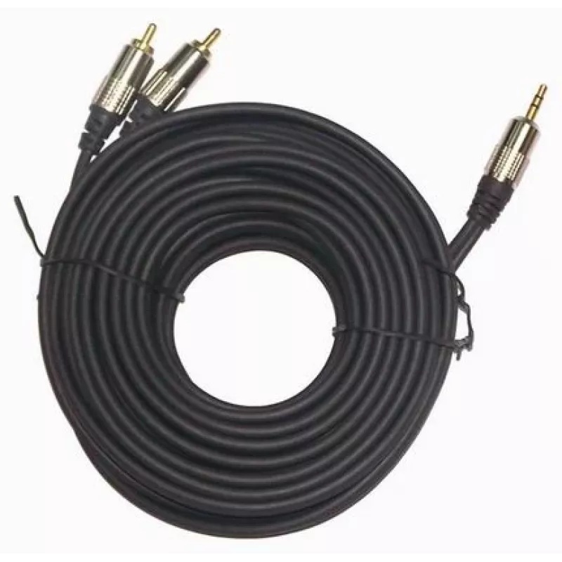 GEMBIRD 3,5 mm stereo į 2xRCA kištukus 1,5 m kabelis - paauksuotos jungtys