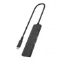 ICY BOX IB-HUB1437-CPD laidinis USB 3.2 Gen 2 (3.1 Gen 2) Type-C juodas