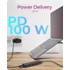 ICY BOX IB-HUB1437-CPD laidinis USB 3.2 Gen 2 (3.1 Gen 2) Type-C juodas