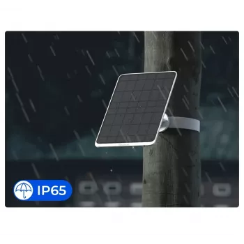 Saulės baterija Reolink SP3-W 12W 6V USB-C IP65 lauko, 360° horizontalus, 90° vertikalus, 4 m kabelis, technopolimeras, balta