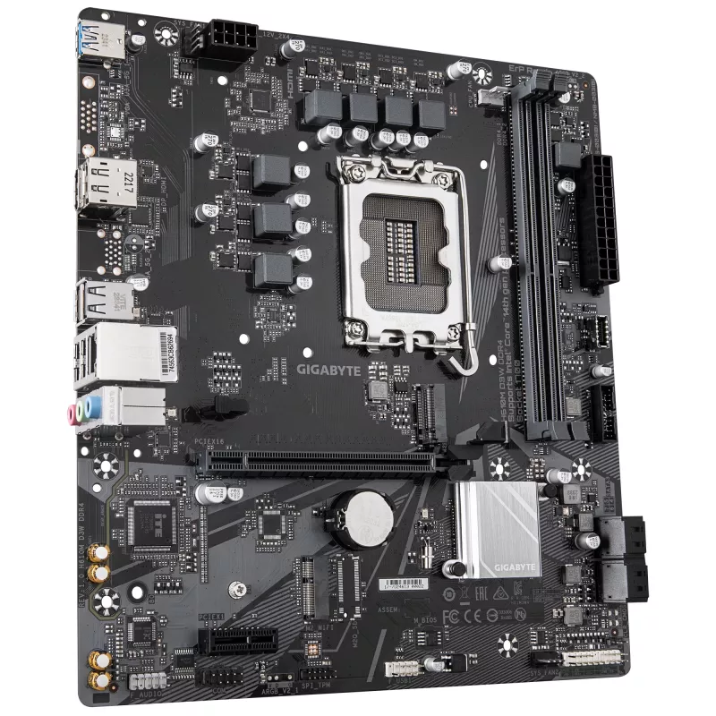 GIGABYTE H610M D3W DDR4 pagrindinė plokštė – palaiko 14-os kartos Intel Core procesorius, 5+1+1 fazių VRM, iki 3200 MHz DDR4, 1xPCIe 3.0 M.2, 1GbE LAN, USB 3.2 Gen 1