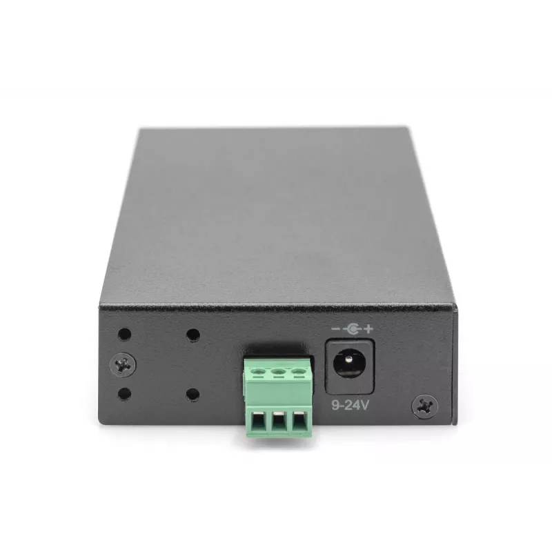 DIGITUS USB 3.0 HUB - 7 prievadai - Pramoninis metalinis maitinimo šaltinis 15-kV ESD montavimui ant sienos, stalo, DIN bėgio