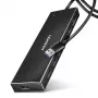 Axagon HUE-F7A 7x USB 3.2 Gen 1 ALU FLAT hub micro power IN 1m USB-A USB 3.2 Gen 1 (3.1 Gen 1) Type-A 5000 Mbit/s Juoda