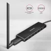 Axagon HUE-F7A 7x USB 3.2 Gen 1 ALU FLAT hub micro power IN 1m USB-A USB 3.2 Gen 1 (3.1 Gen 1) Type-A 5000 Mbit/s Juoda