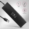 Axagon HUE-F7A 7x USB 3.2 Gen 1 ALU FLAT hub micro power IN 1m USB-A USB 3.2 Gen 1 (3.1 Gen 1) Type-A 5000 Mbit/s Juoda