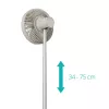 Stovimas ventiliatorius Duux Rize Flex 21 cm, 4 greičiai, osciliacija, 10 W, pilkšvai smėlio spalvos