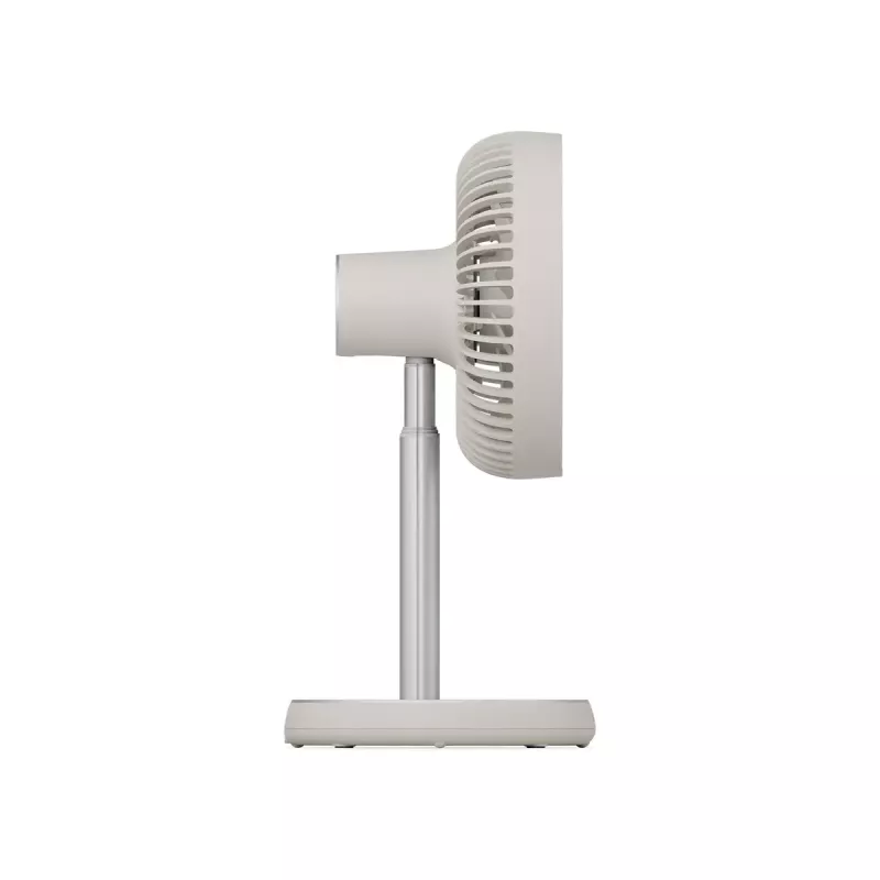 Stovimas ventiliatorius Duux Rize Flex 21 cm, 4 greičiai, osciliacija, 10 W, pilkšvai smėlio spalvos