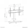 Neomounts DS45-430BL16 televizoriaus stovas 37-70 colių - pasukamas