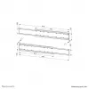 Neomounts ADM-875WH2 dviejų ekranų adapteris 42-65 col.