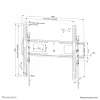 Neomounts sunkių svorių televizoriaus sieninis laikiklis 125 kg 43-98 colių VESA 100x100-800x600