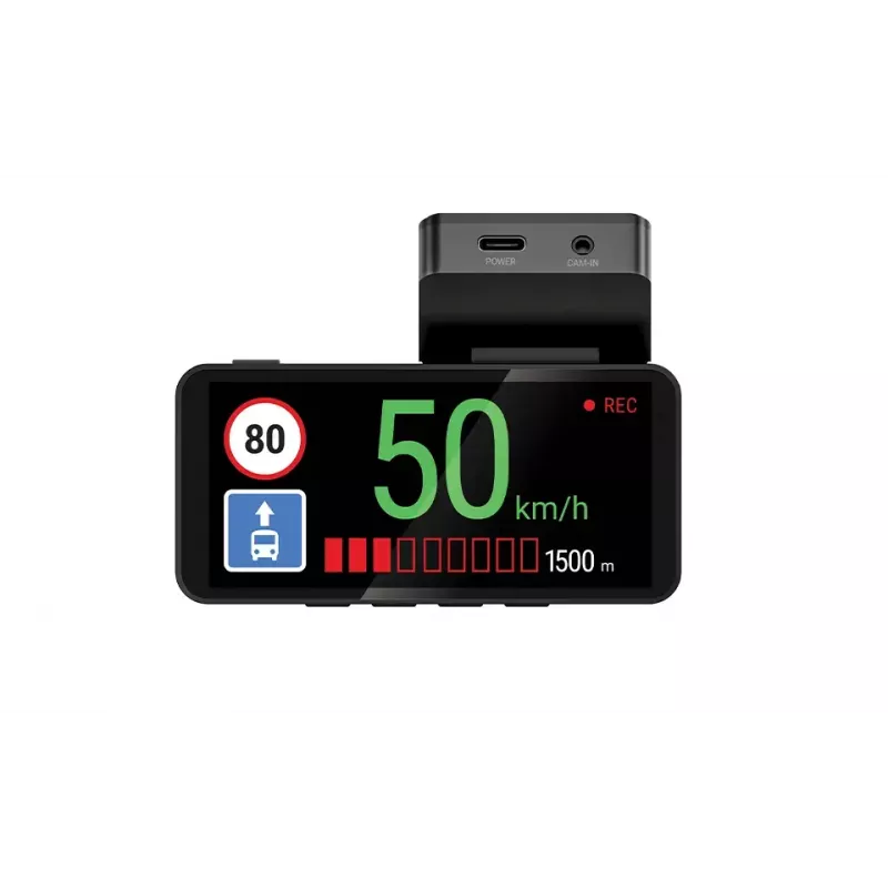 Dashcam Navitel R87 GPS automobilinė kamera su 412x960 IPS ekranu ir GPS, iš anksto įdiegtais žemėlapiais