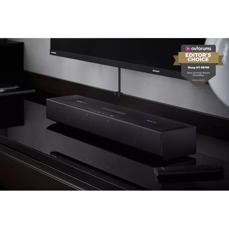 Sharp HT-SB700 garso juosta, juoda, 2.0.2 kanalai, 140 W