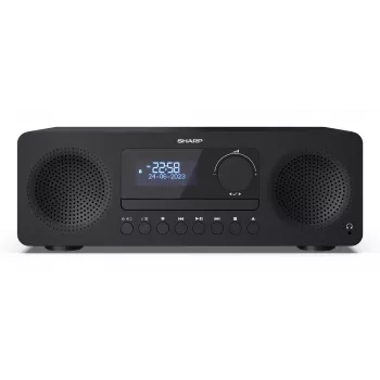 Mikro garso sistema namams Sharp XL-B720D 30 W, dviejų krypčių garsiakalbiai, DAB/DAB+/FM, optinių diskų grotuvas, juoda