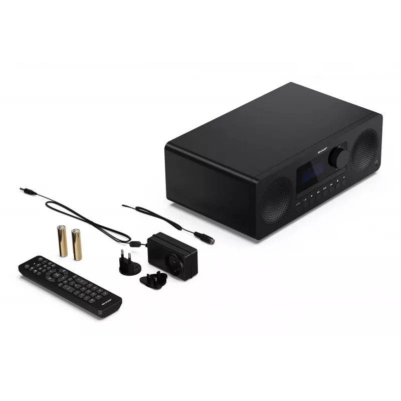 Mikro garso sistema namams Sharp XL-B720D 30 W, dviejų krypčių garsiakalbiai, DAB/DAB+/FM, optinių diskų grotuvas, juoda