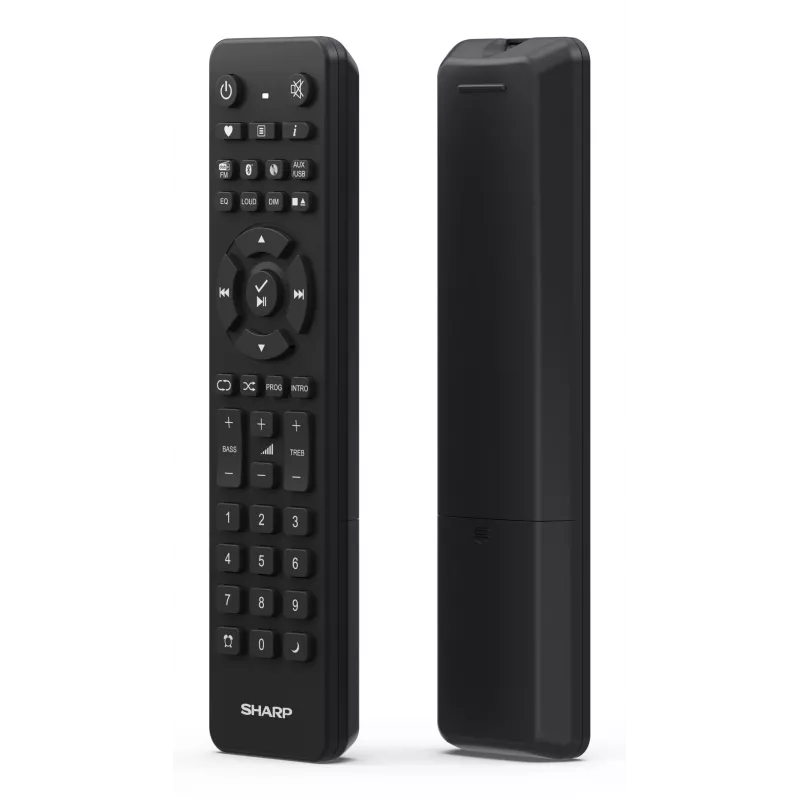 Mikro garso sistema namams Sharp XL-B720D 30 W, dviejų krypčių garsiakalbiai, DAB/DAB+/FM, optinių diskų grotuvas, juoda