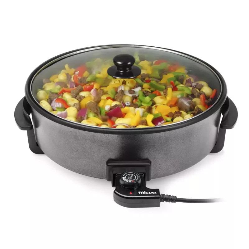 Elektrinė keptuvė Tristar PZ-9145 XXL – 40 cm, 1500 W, juoda