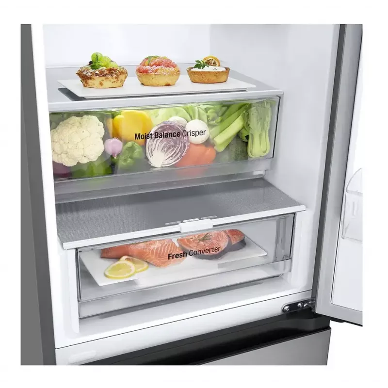 LG GBV3100EPY šaldytuvas-šaldiklis Laisvai pastatomas 344 L E Sidabrinis