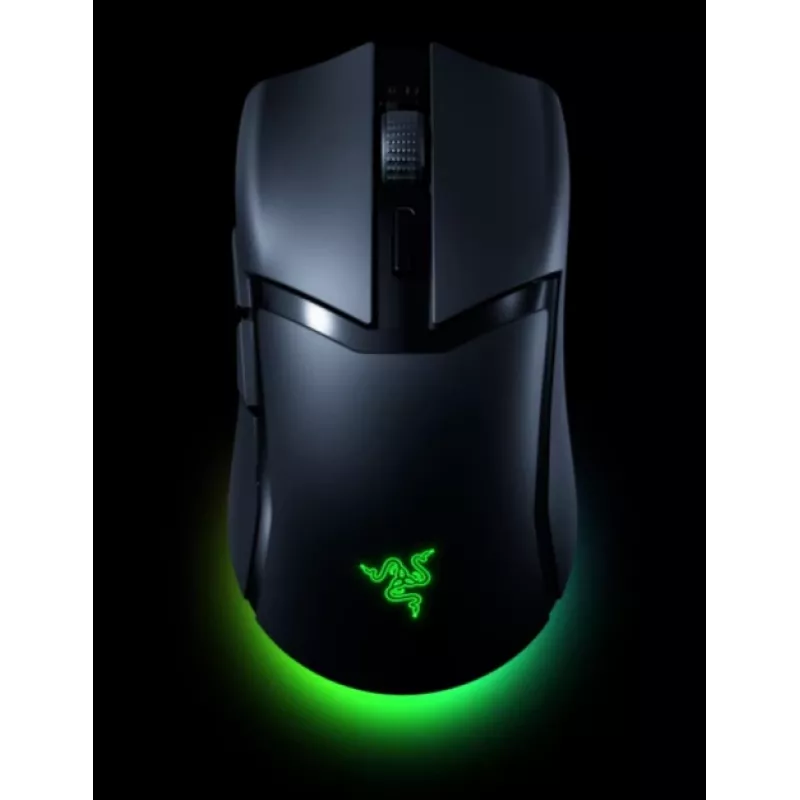 Žaidimų pelė Razer Cobra HyperSpeed — optinė, 26 000 DPI, Bluetooth + RF belaidė + USB Type-A, dešiniarankiams, 62 g