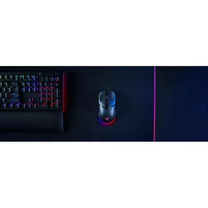 Žaidimų pelė Razer Cobra HyperSpeed — optinė, 26 000 DPI, Bluetooth + RF belaidė + USB Type-A, dešiniarankiams, 62 g