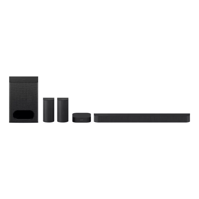 5.1 kanalų garso juostos sistema Sony HT-S60 juoda, 1000 W, Dolby Atmos ir DTS:X palaikymas, Bluetooth