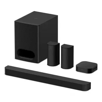 5.1 kanalų garso juostos sistema Sony HT-S60 juoda, 1000 W, Dolby Atmos ir DTS:X palaikymas, Bluetooth