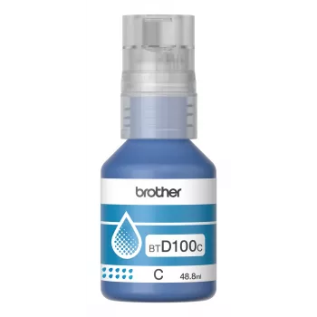 Originalius Brother BTD100C žydros spalvos rašalo buteliukas, 48,8 ml, skirtas Brother spausdintuvams, 91 g