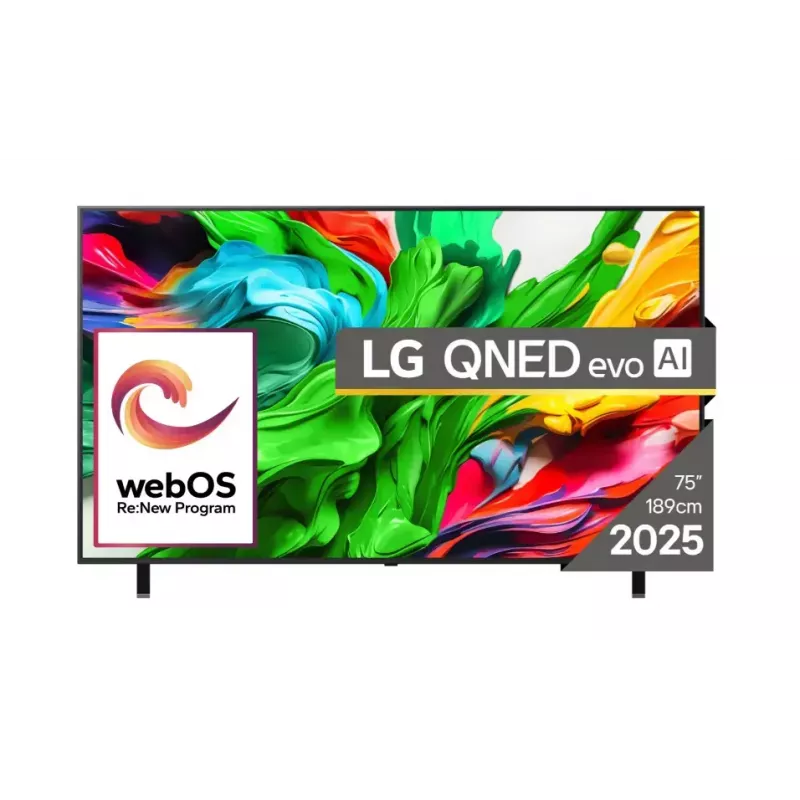 LG QNED AI 75QNED85A3C televizorius 190,5 cm (75 col.) 4K Ultra HD išmanusis televizorius „Wi-Fi“ juodas