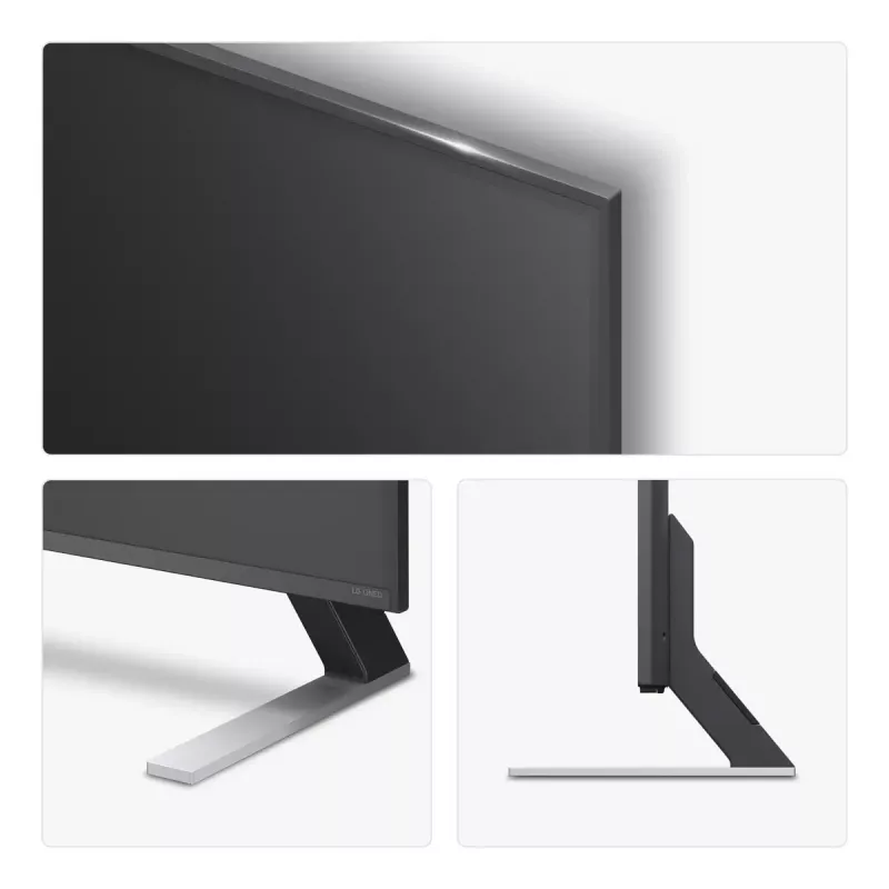 Televizorius LG 55QNED85A3C 55 colių 4K QNED evo išmanusis televizorius, WebOS, Motion Pro, Wi-Fi, Ethernet, DVB-T/T2, juodos spalvos