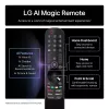 Televizorius LG 55QNED85A3C 55 colių 4K QNED evo išmanusis televizorius, WebOS, Motion Pro, Wi-Fi, Ethernet, DVB-T/T2, juodos spalvos
