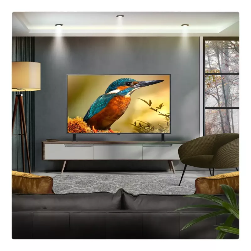 Televizorius LG 55QNED85A3C 55 colių 4K QNED evo išmanusis televizorius, WebOS, Motion Pro, Wi-Fi, Ethernet, DVB-T/T2, juodos spalvos
