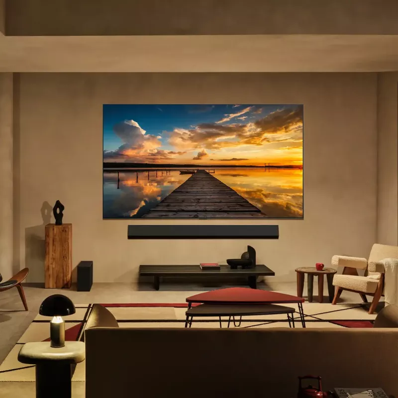 LG OLED evo AI OLED83G51LW TV 2.11 m (83 col.) 4K Ultra HD išmanusis televizorius Wi-Fi juodos spalvos
