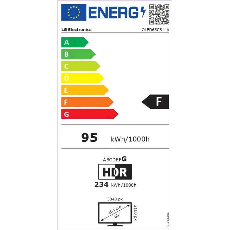 LG OLED evo AI OLED65C51LA televizorius 165,1 cm (65 col.) 4K Ultra HD išmanusis televizorius „Wi-Fi“ juodas