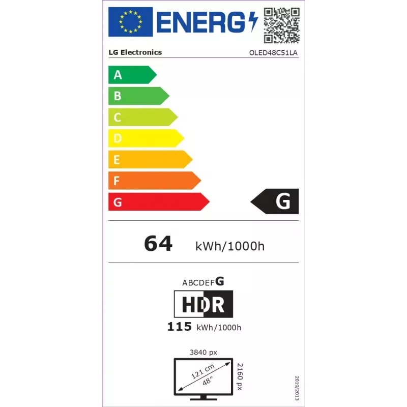 LG OLED evo AI OLED48C51LA televizorius 121.9 cm (48 colių) 4K Ultra HD Išmanusis televizorius Wi-Fi Juodas