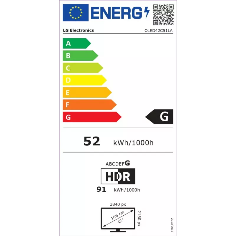 LG OLED evo AI OLED42C51LA TV 106.7 cm (42 col.) 4K Ultra HD išmanusis televizorius Wi-Fi juoda