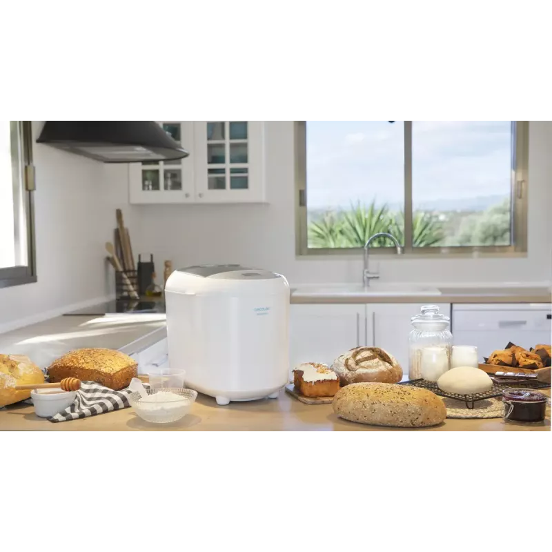 Duonkepė CECOTEC Bread&Co 1000 Delicious — 550 W, maks. 1 kg, balta