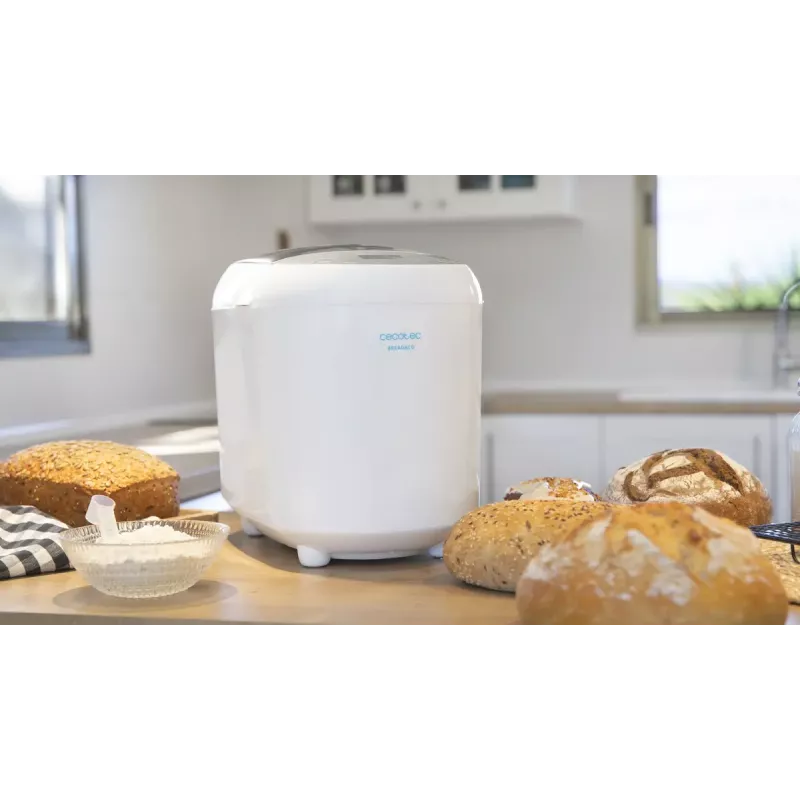 Duonkepė CECOTEC Bread&Co 1000 Delicious — 550 W, maks. 1 kg, balta