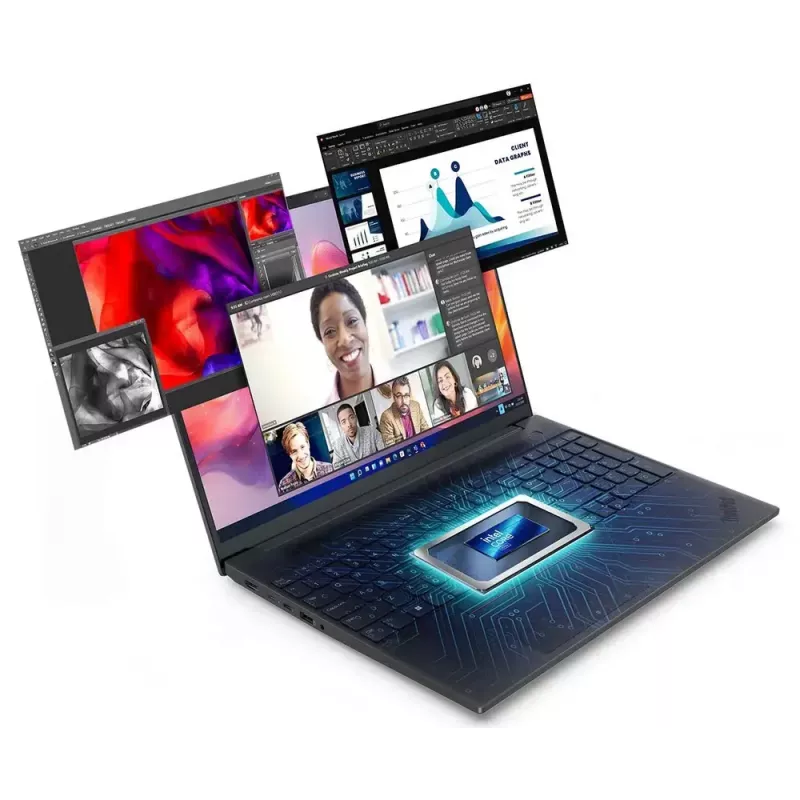Nešiojamas kompiuteris Lenovo ThinkPad E16 Gen 3 (Intel) — 16 colių WUXGA, Intel Core Ultra 5 225U, 16 GB DDR5, 512 GB SSD, Windows 11 Pro, juoda