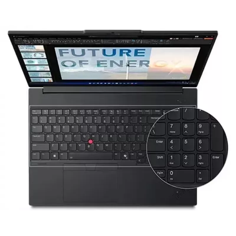 Nešiojamas kompiuteris Lenovo ThinkPad E16 Gen 3 (Intel) — 16 colių WUXGA, Intel Core Ultra 5 225U, 16 GB DDR5, 512 GB SSD, Windows 11 Pro, juoda